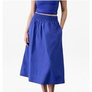 Athleta Vibrant Blue A-Line Skirt